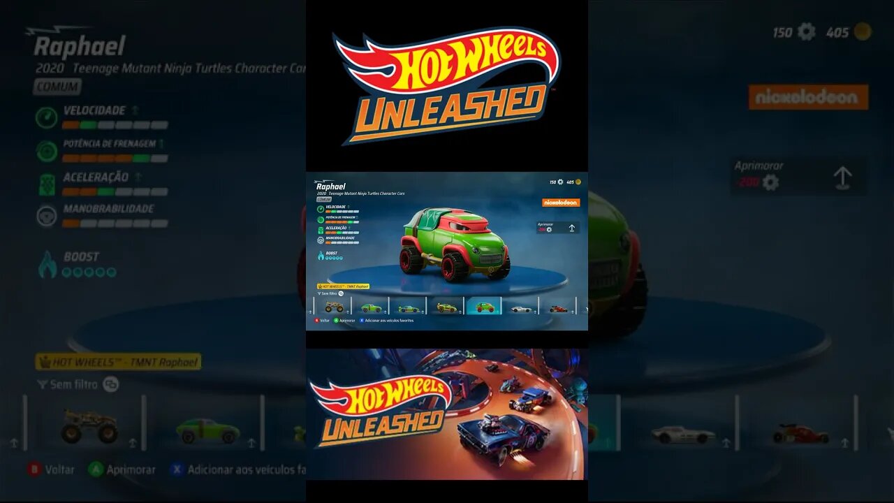 HOT WHEELS UNLEASHED-RAPHAEL 2020 TEENAGE MUTANT NINJA TURTLES CHARACTERS CARS