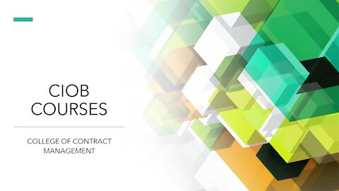 CIOB Courses | Online Course