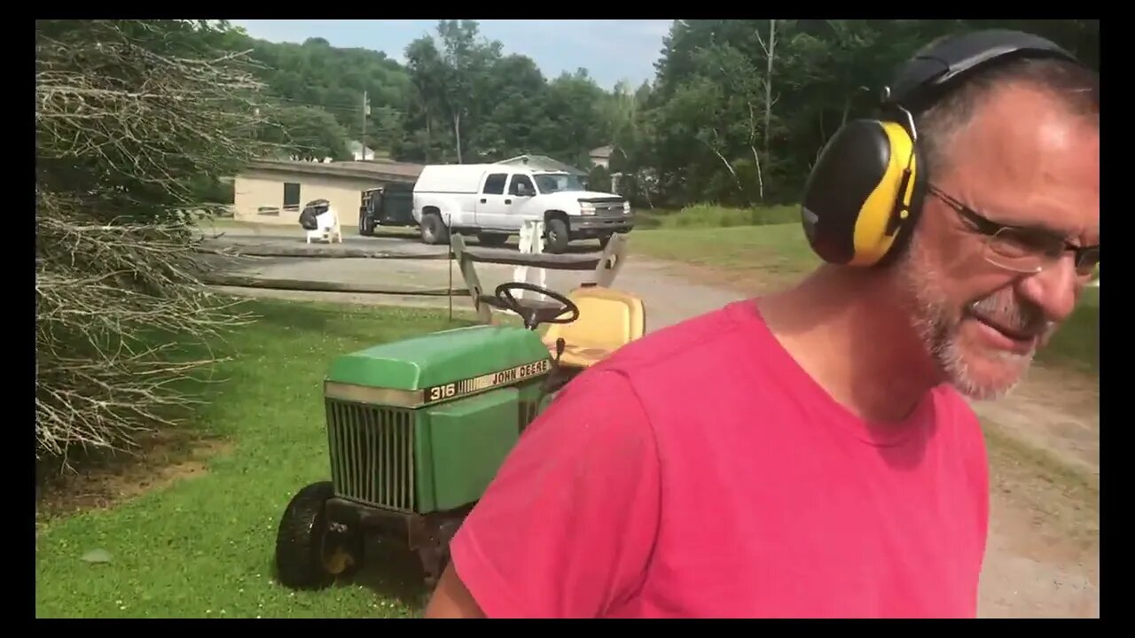 First Time using the John Deere 316 unloading July 4, 2020