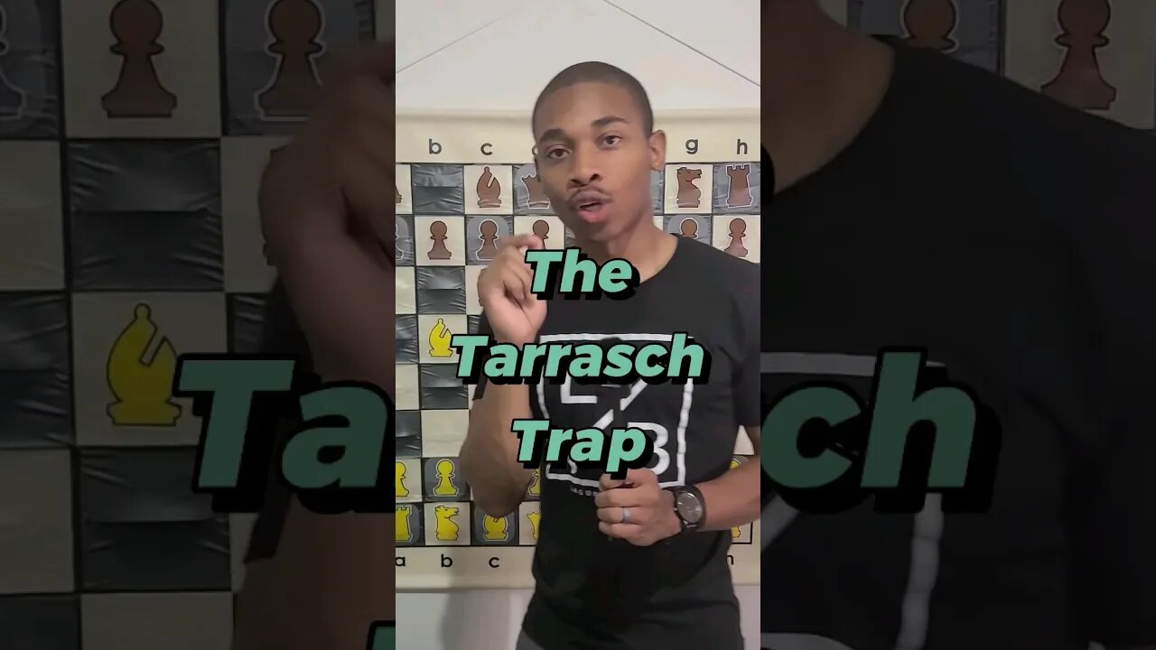 The Tarrasch Trap in Chess! #chess #shorts