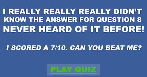 General Knowledge Quiz #11099