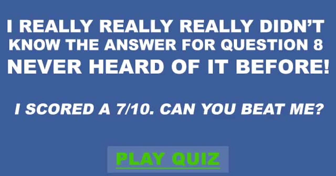 General Knowledge Quiz #11099