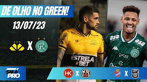 🟢APOSTAS DE FUTEBOL PARA O DIA 13 07 2023 De Olho No Green ⚽