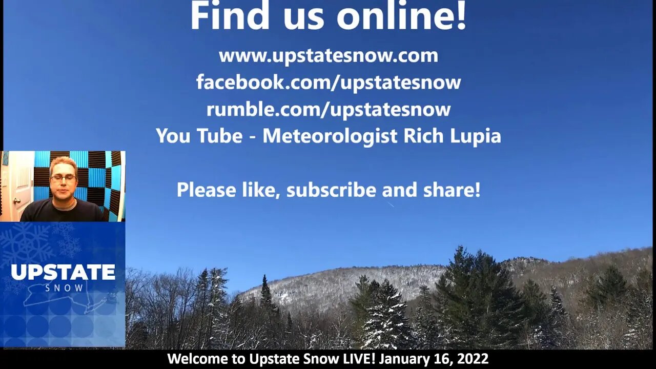 Upstate Snow LIVE January 16, 2022