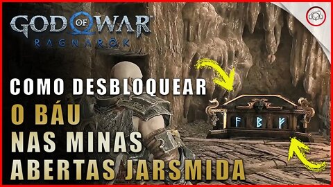 God of war Ragnarok, Como desbloquear o baú nas minas Abertas de Jarsmida | Super dica