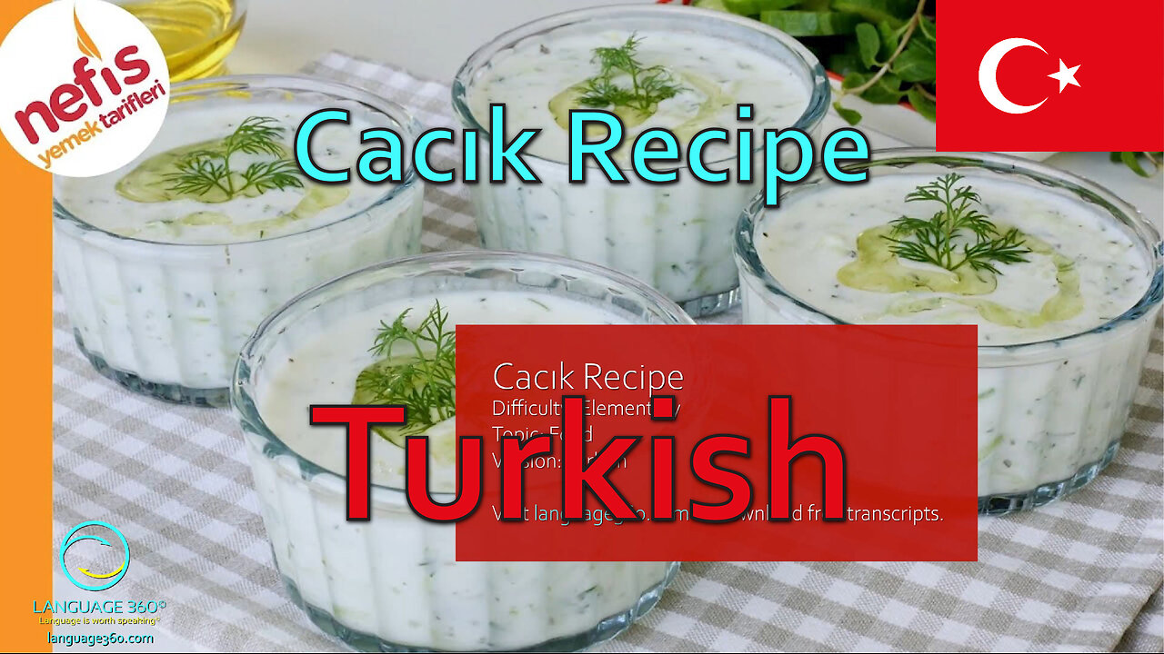 Cacık Recipe: Turkish