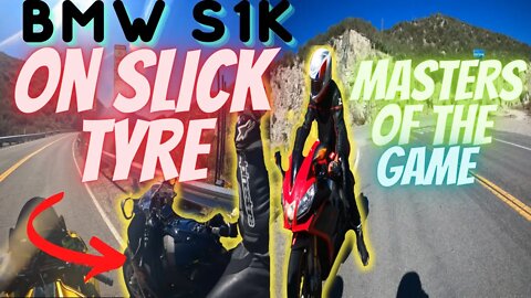 Slick tires in canyons, is on a different level. BMW S1K Get away EP.150