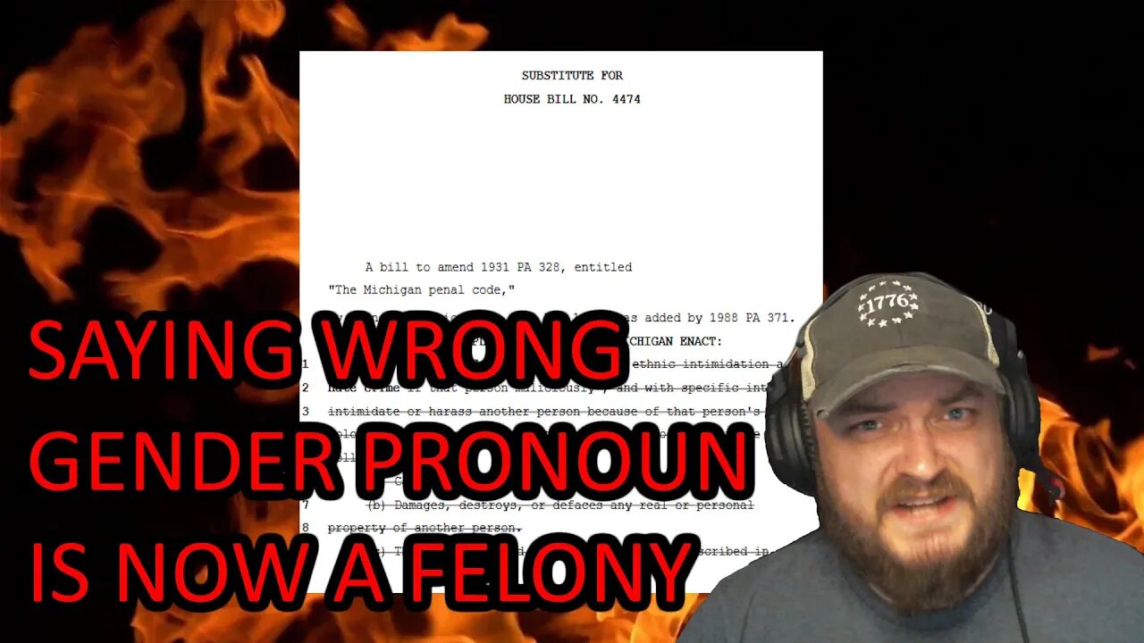 Saying Wrong Pronouns are now a FELONY