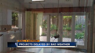 Dealing with projects delayed by bad weather