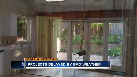 Dealing with projects delayed by bad weather