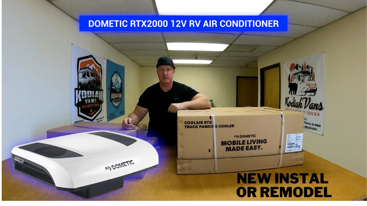 Dometic RTX 2000 Camper Van 12 Volt AC Unit Unboxing and full Installation instructions.