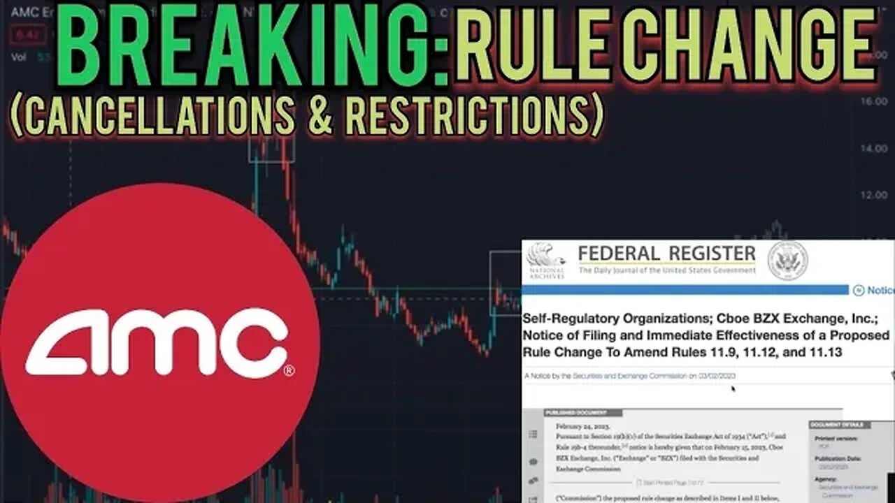 AMC - IMMEDIATELY EFFECTIVE | WATCH ASAP