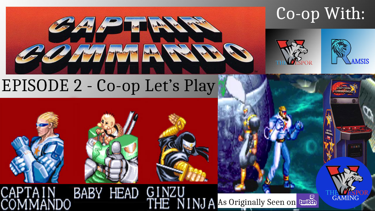 Retro Arcade Gameplay | Captain Commando - Full Arcade Let's Play - Captain Commando & Ginzu |