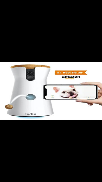 Furbo Dog Camera: Treat Tossing, Full HD Wifi Pet Camera and 2-Way Audio, Designed for Dogs,