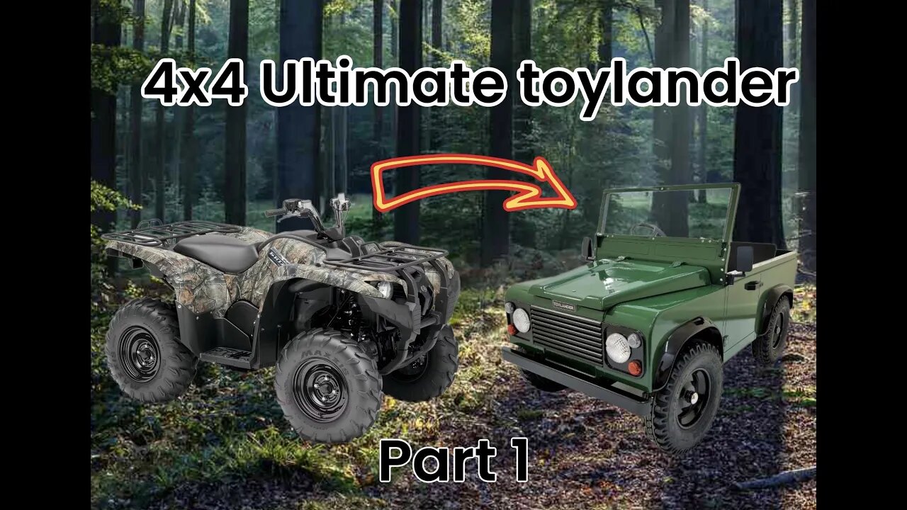 Building the ultimate toy lander out of a Yamaha Grizzly 700 part 1