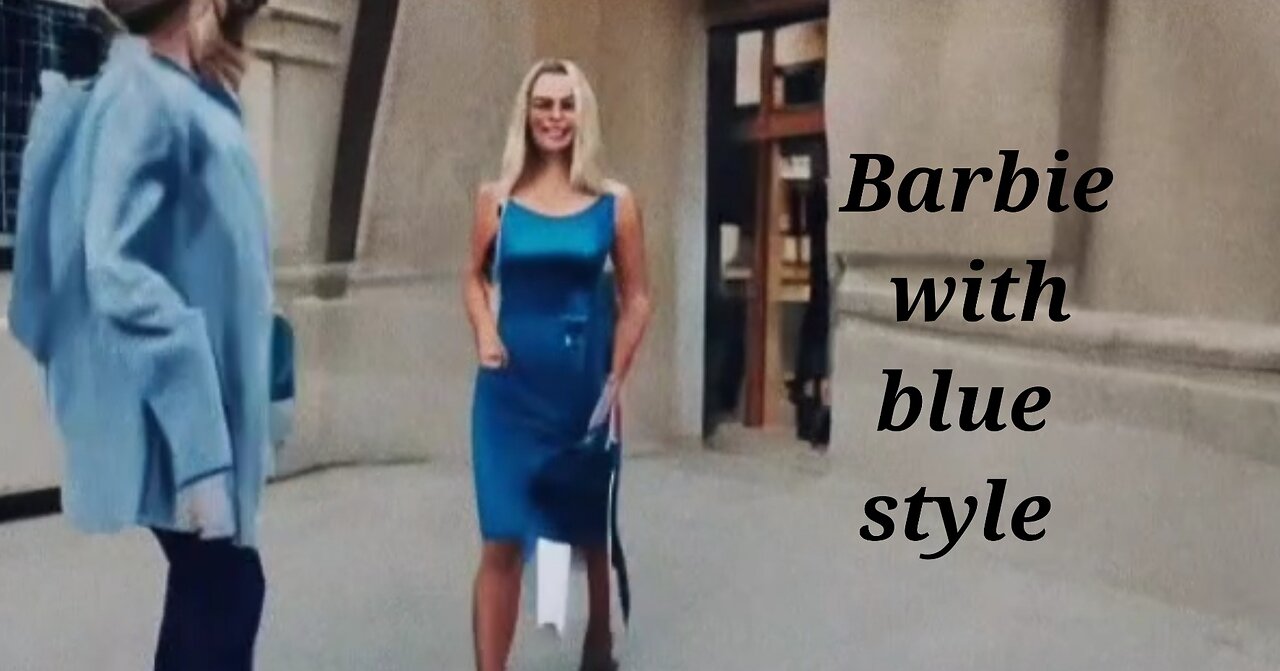 We asked AI to show us Barbie with blue style