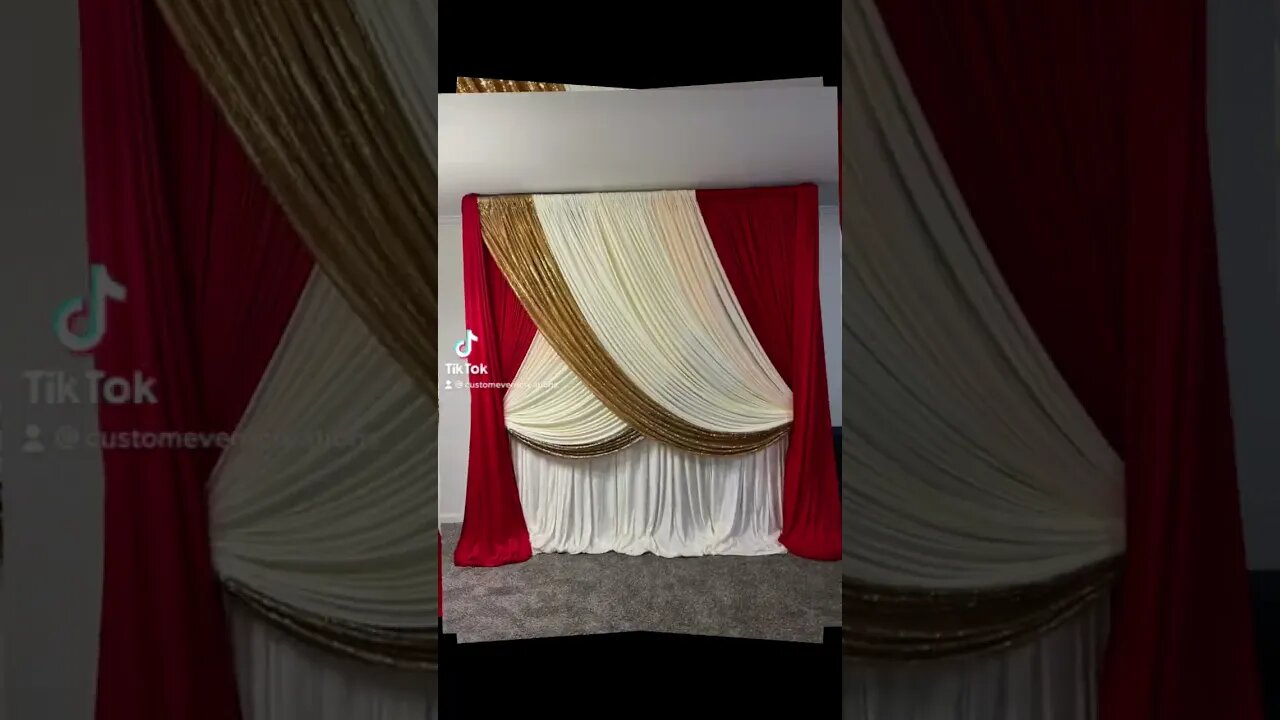 Triple Layer Draped Backdrop #backdrop #draping #wedding