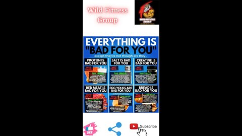 🔥Everything is bad for you🔥#fitness🔥#wildfitnessgroup🔥#shorts🔥