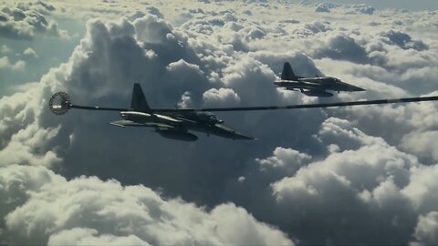 F-5 in-flight refueling