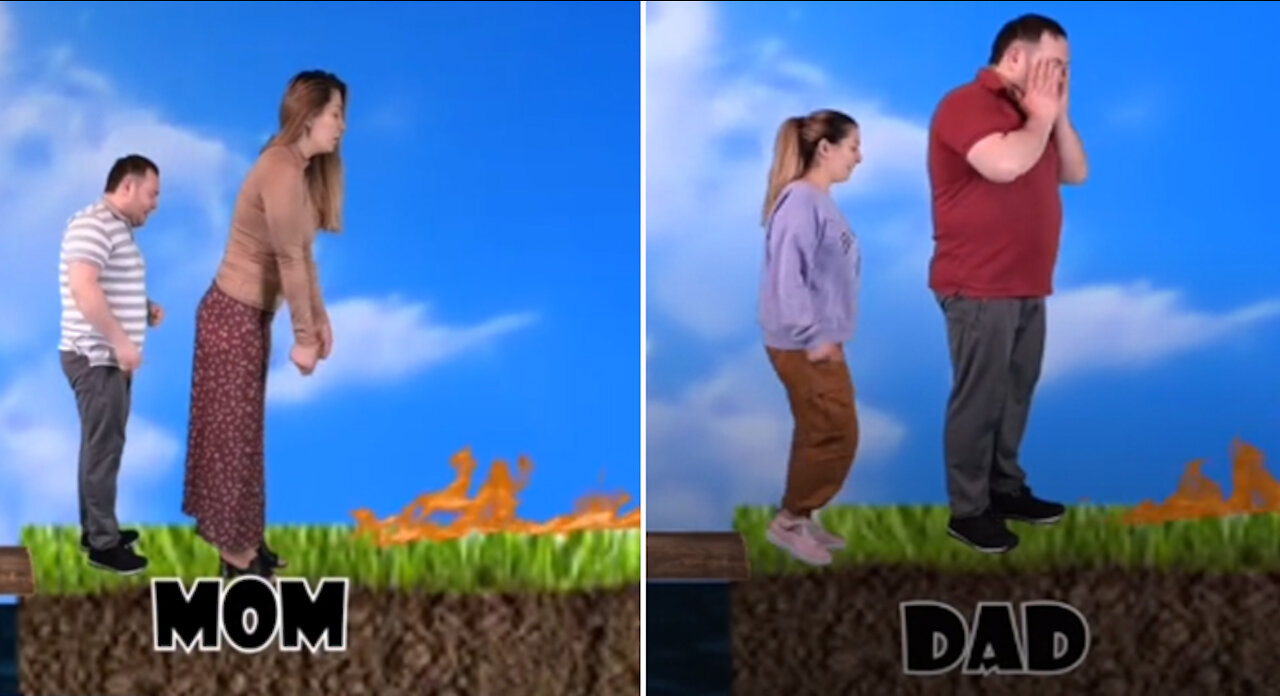 Dad and Daughter vs Mom and Son