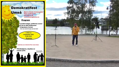 Demokratifest Umeå 2022 lördagen Sep 03