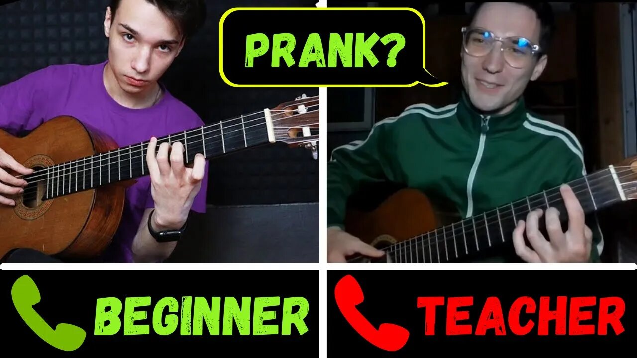 A GUITARIST pretends to be a BEGINNER WITH FOREIGN GUITAR TEACHERS #16