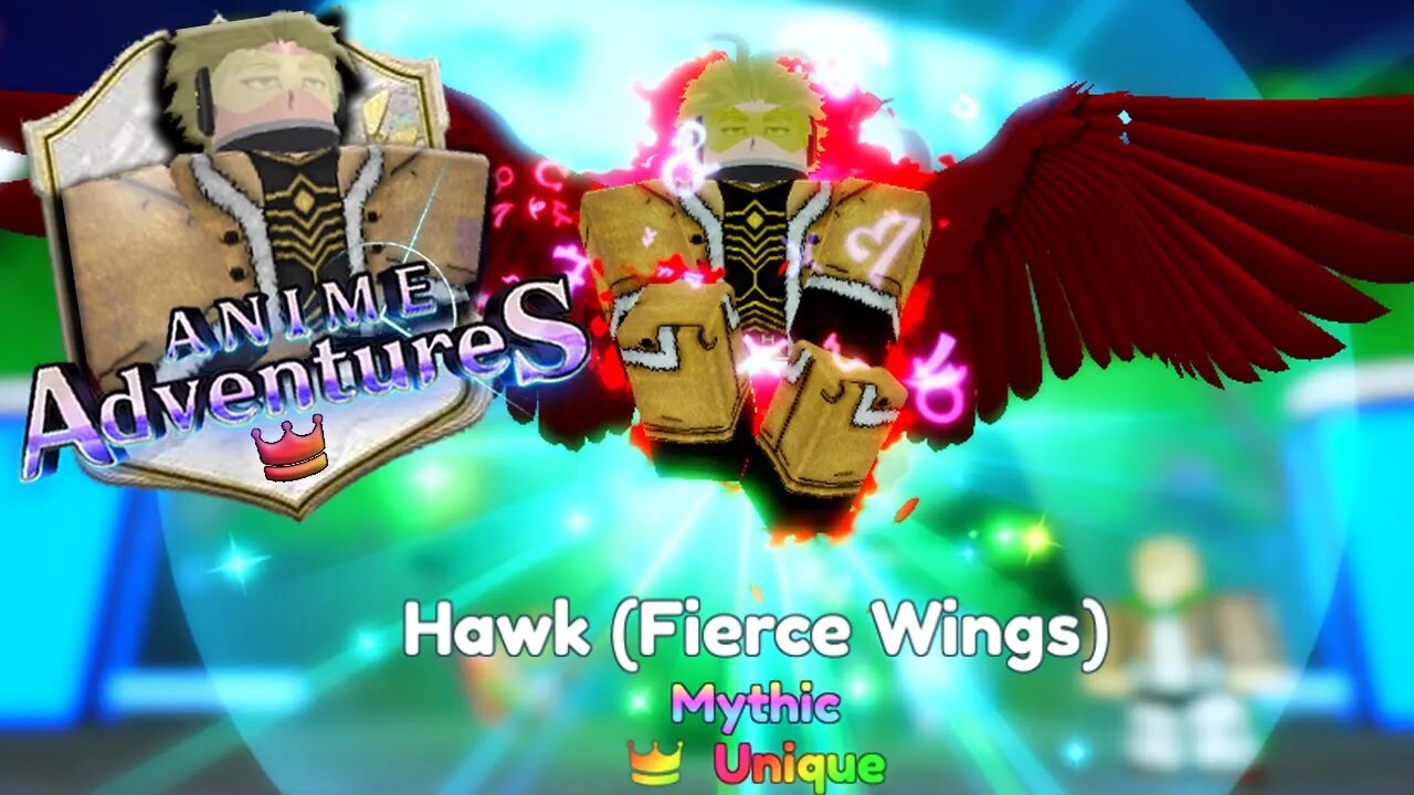 HAWK FIERCE WINGS COM 𝗨𝗡𝗜𝗤𝗨𝗘 NO ANIME ADVENTURES (LVL. 100 EVOLVED)