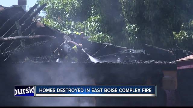 Fire crews battle multi-home duplex fire in East Boise