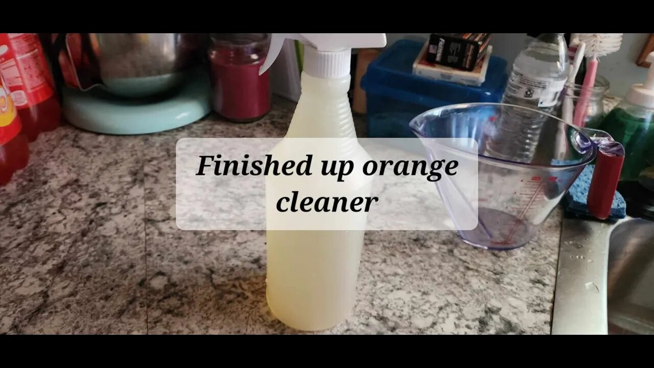 Finished orange cleaner