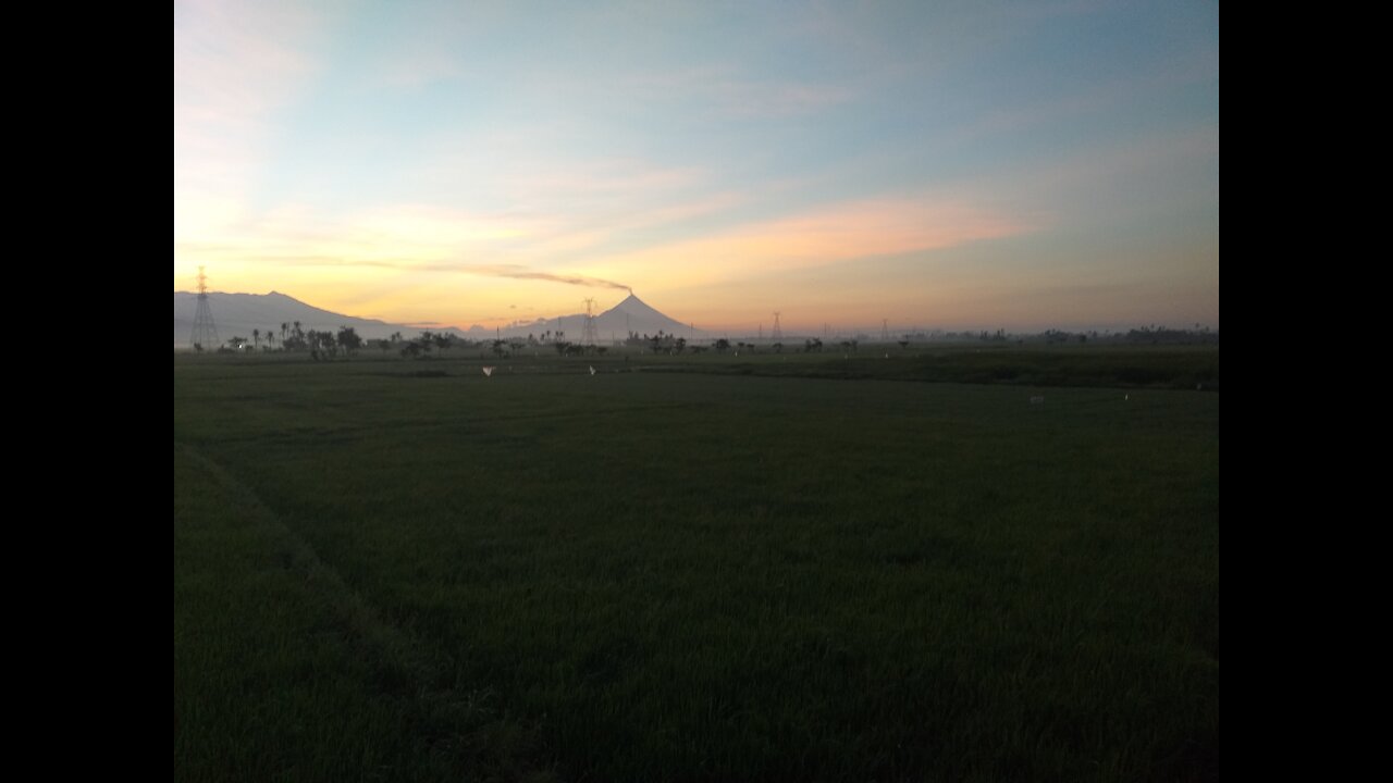 Dawn Time View of Mayon Volcano