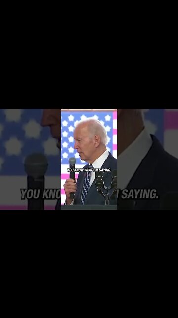 Audience laughs at Joe Biden as he has no clue what he's saying