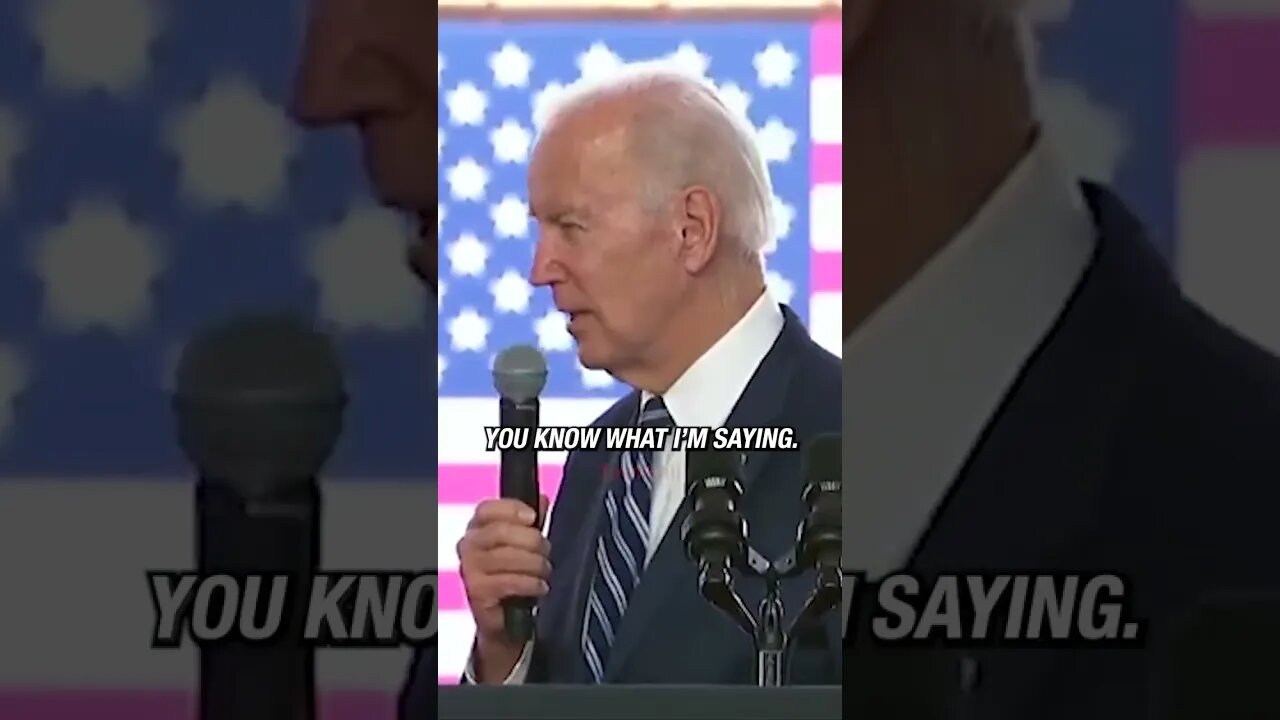 Audience laughs at Joe Biden as he has no clue what he's saying