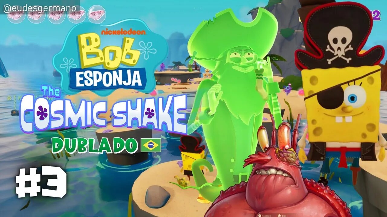 Bob Esponja The Cosmic Shake - Parte 3 Lagoa Pirata (Dublado PTBR)