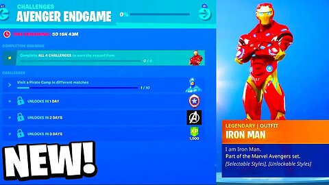 The New "AVENGER" Rewards & Challenges In Fortnite!