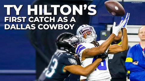 TY Hilton's first catch as a Dallas Cowboy is a 52-yard BOMB on 3rd and 30! 🏈 ENDZONE VIEW 🏈