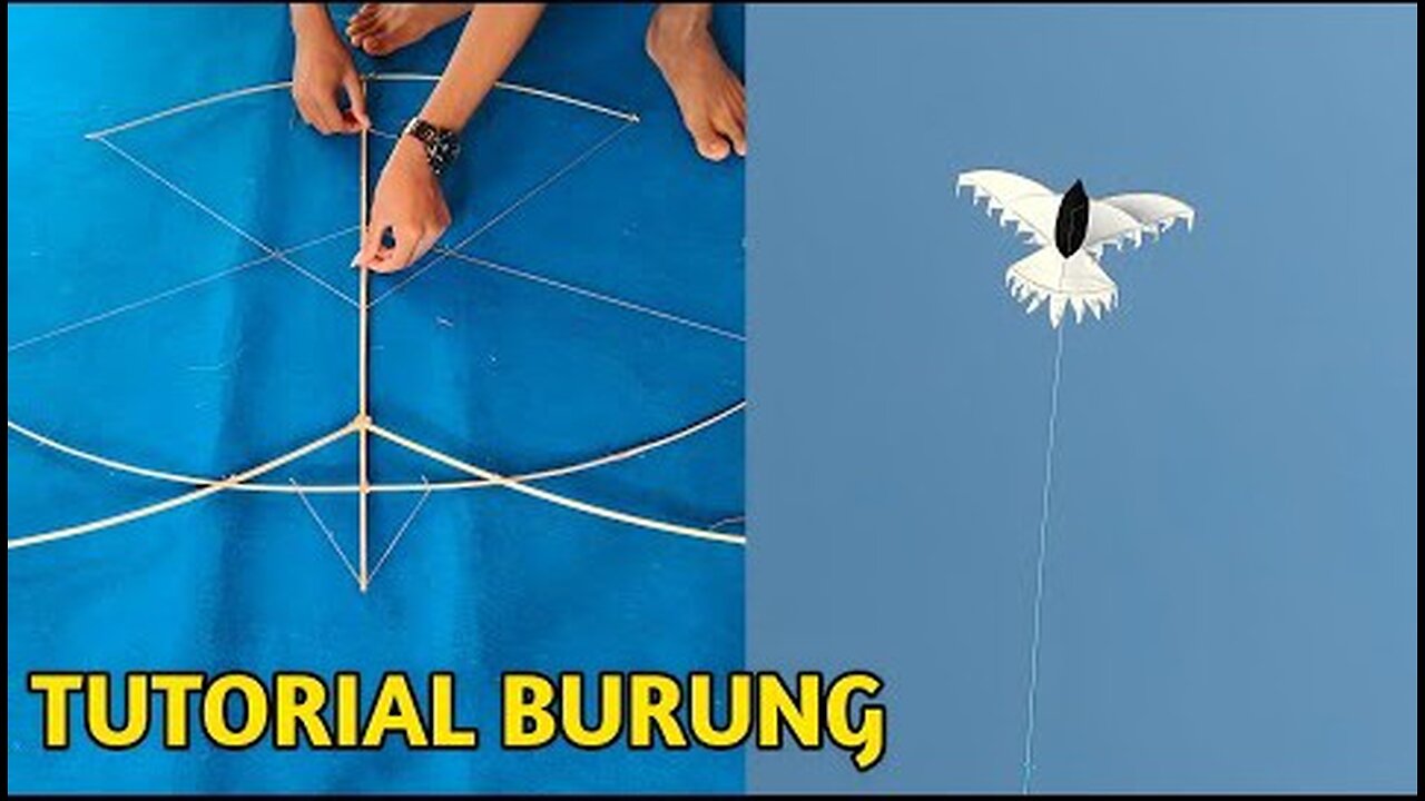 Cara Membuat Layangan Burung