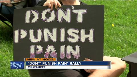 "Dont Punish Pain" rally