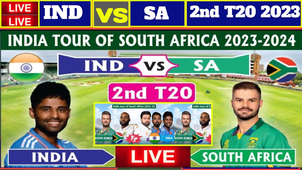 South Africa Triumphs over India by 5 Wickets (DLS Method) | IND vs SA 2nd T20 Highlights"