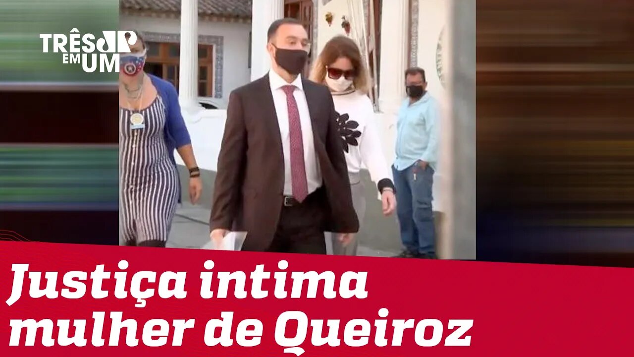 Mulher de Queiroz, Marcia Aguiar coloca tornozeleira eletrônica