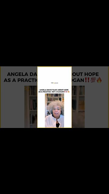 Angela Davis explains how being positive takes deliberate effort 🤲 #shorts #angeladavis
