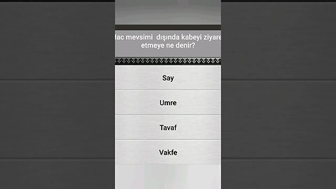 İSLÂMÎ BİLGİ YARIŞMASI