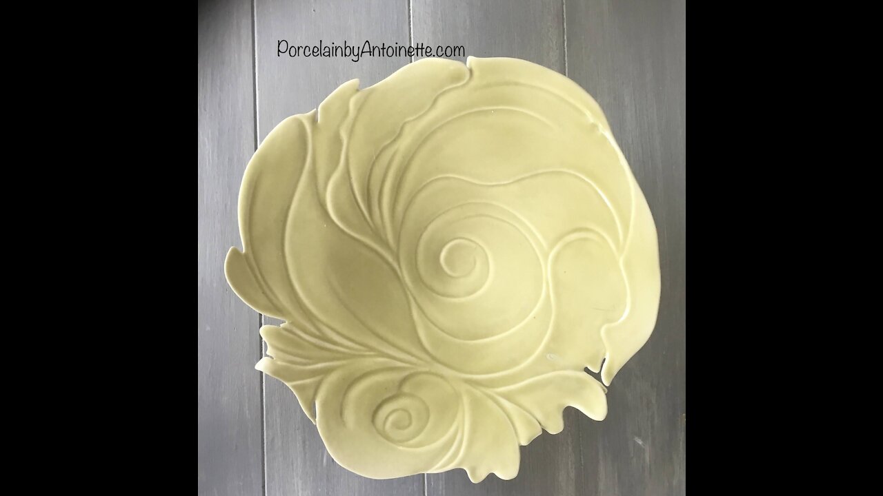Trimming the inside of a porcelain bowl