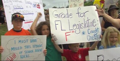 Palm Beach County teachers rally for pay raises