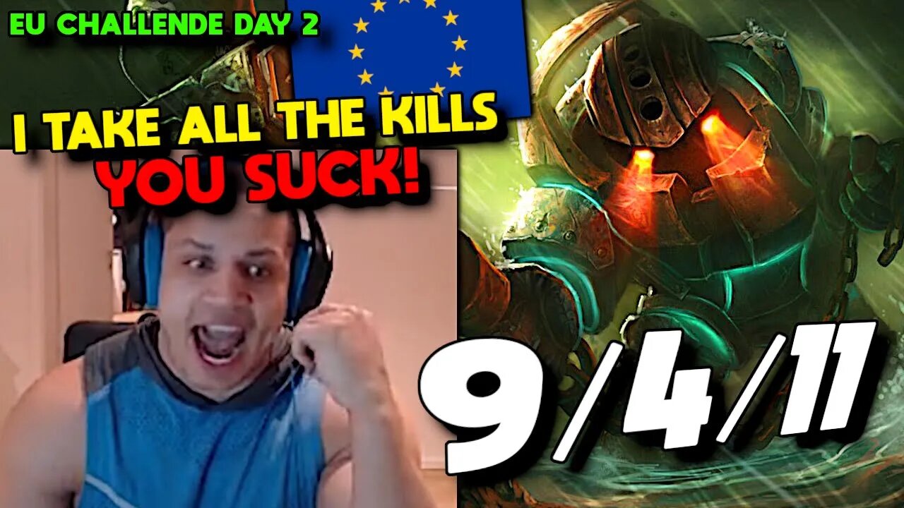 Tyler1 SAVAGE Nautilus - EU Challenge Day 2