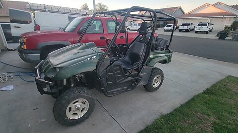 replaced the carburetor in the rhino it's running nice