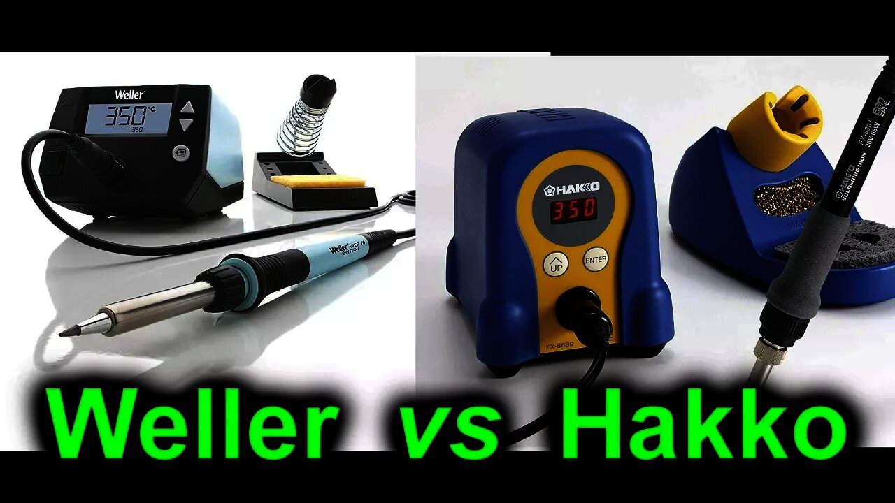 EEVblog #1063 - Weller WE1010 vs Hakko FX888D Soldering Station