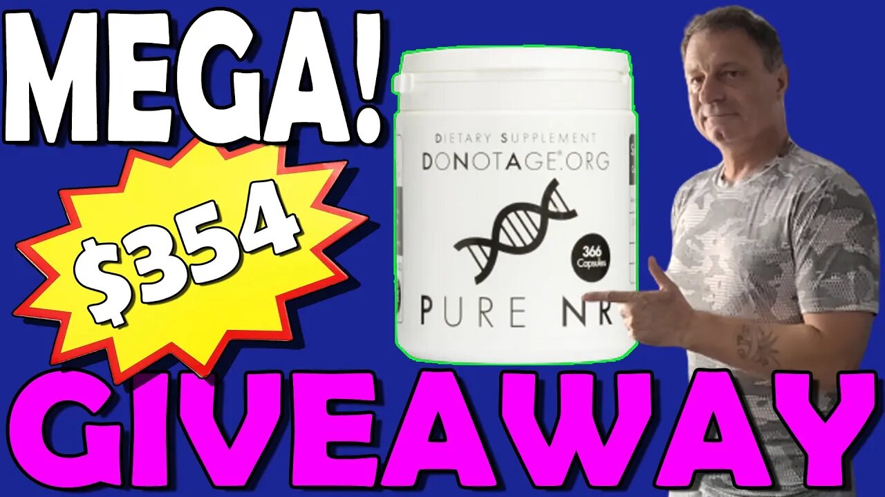 MEGA $354 Nicotinamide Riboside GIVEAWAY | DoNotAge