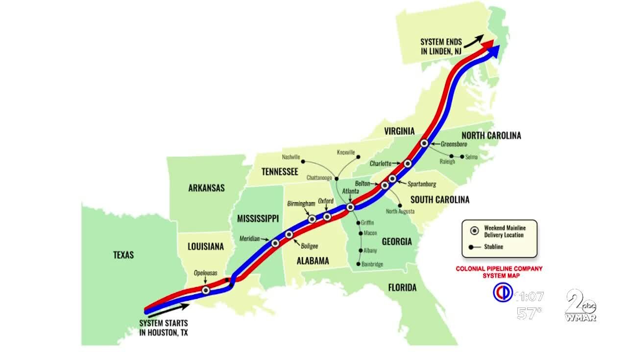 Impact of pipeline shutdown on Maryland drivers