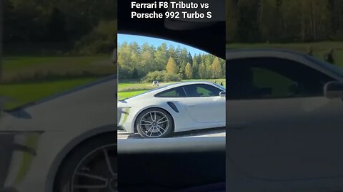 Ferrari F8 Tributo vs Porsche 992 Turbo S 50-300 km/h