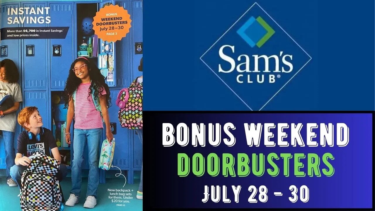 Sam's Club ~ Bonus Weekend Doorbusters Sale!